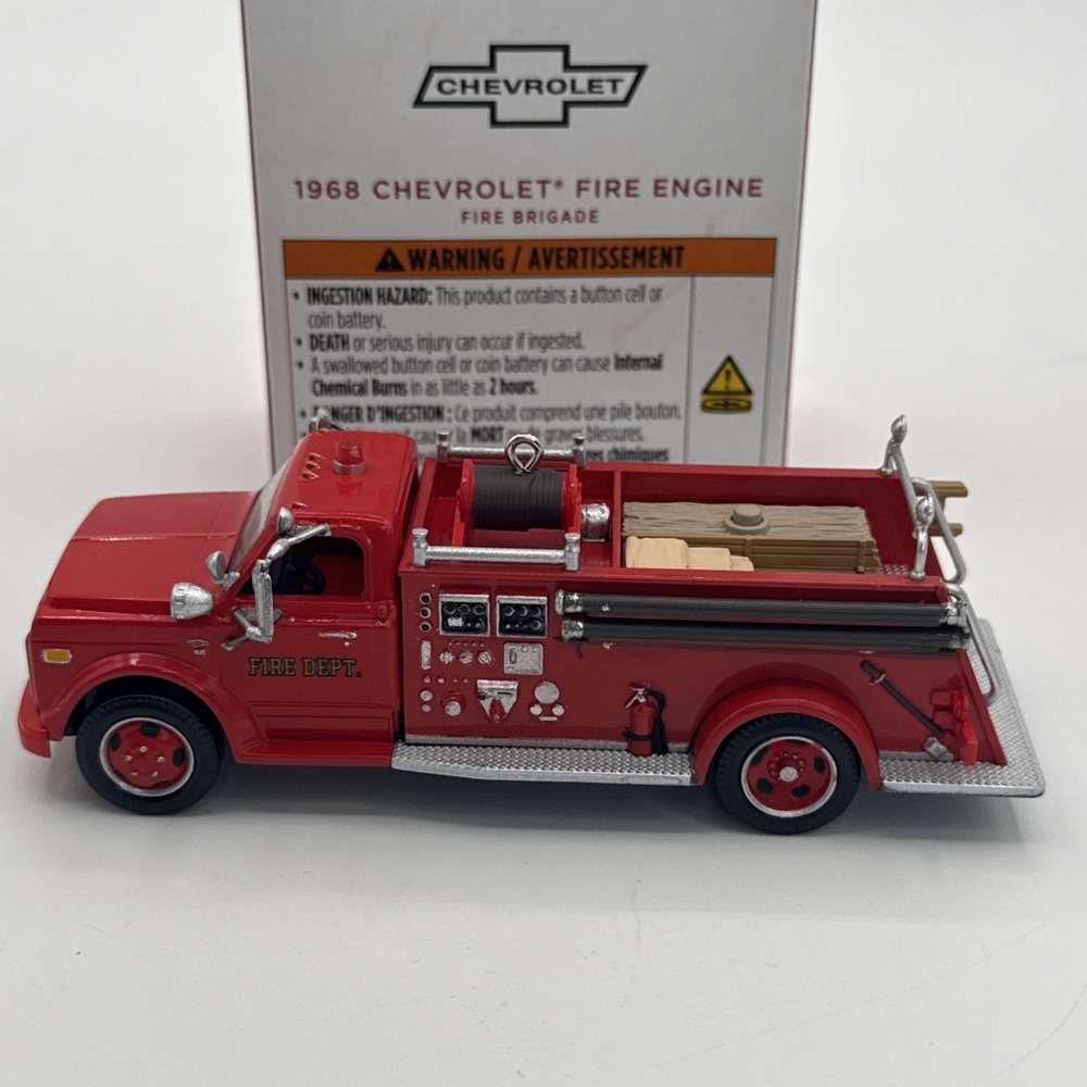 Hallmark 2025 Fire Brigade #23 1968 CHEVROLET FIRE ENGINE Ornament‎ ~ NMIB - Picture 4 of 7